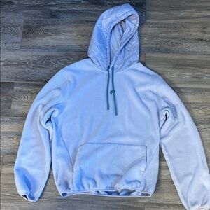 Fabletics Lavender Hoodie Fleece with quilted hood